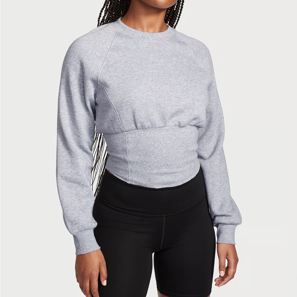 Victoria’s Secret Medium Heather Gray Corset Sweater size XL